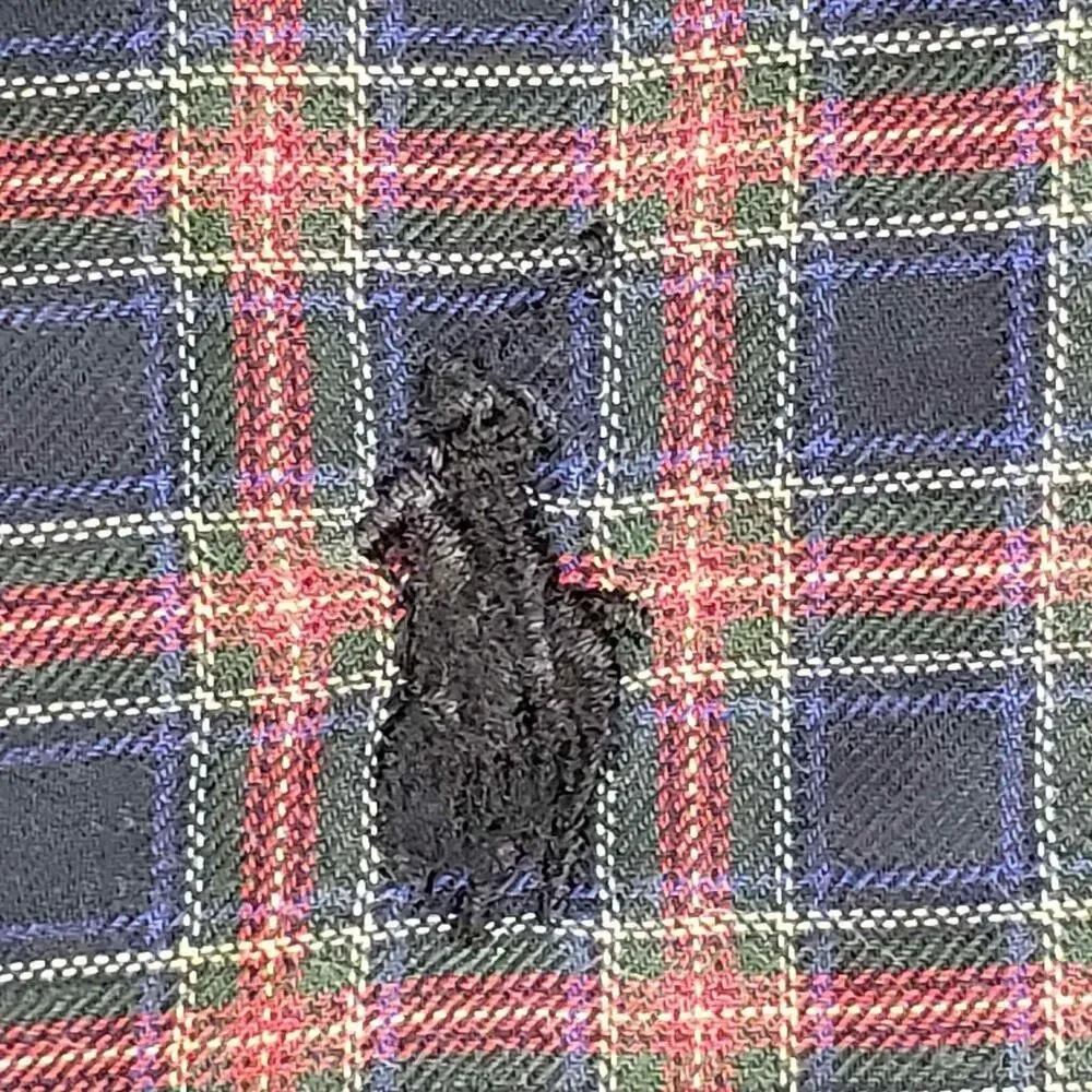Polo Ralph Lauren Oxford Men’s Size Large Black Red Plaid LS Button Down Shirt